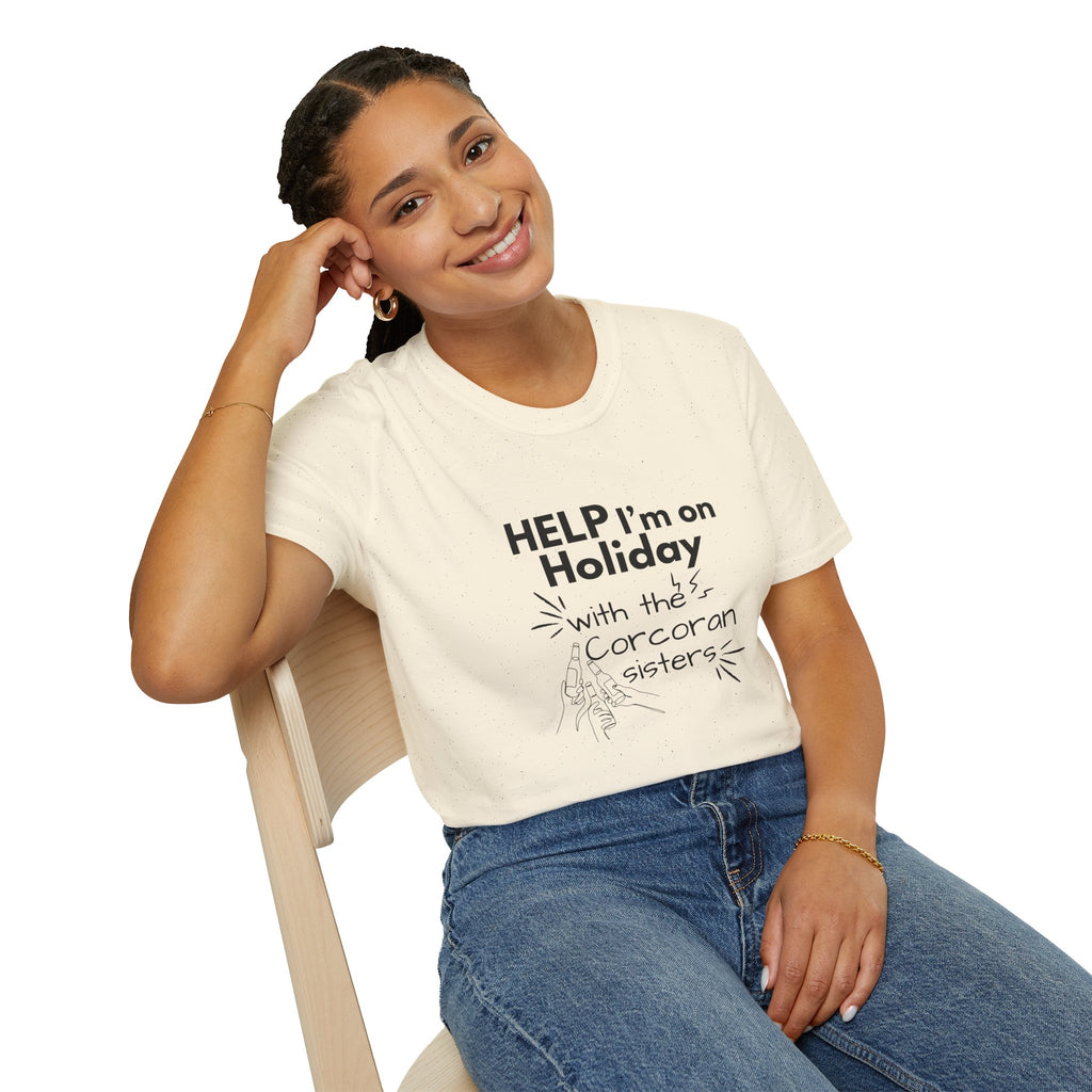 Help I'm on Holiday with the "NAME" Sisters T-Shirt
