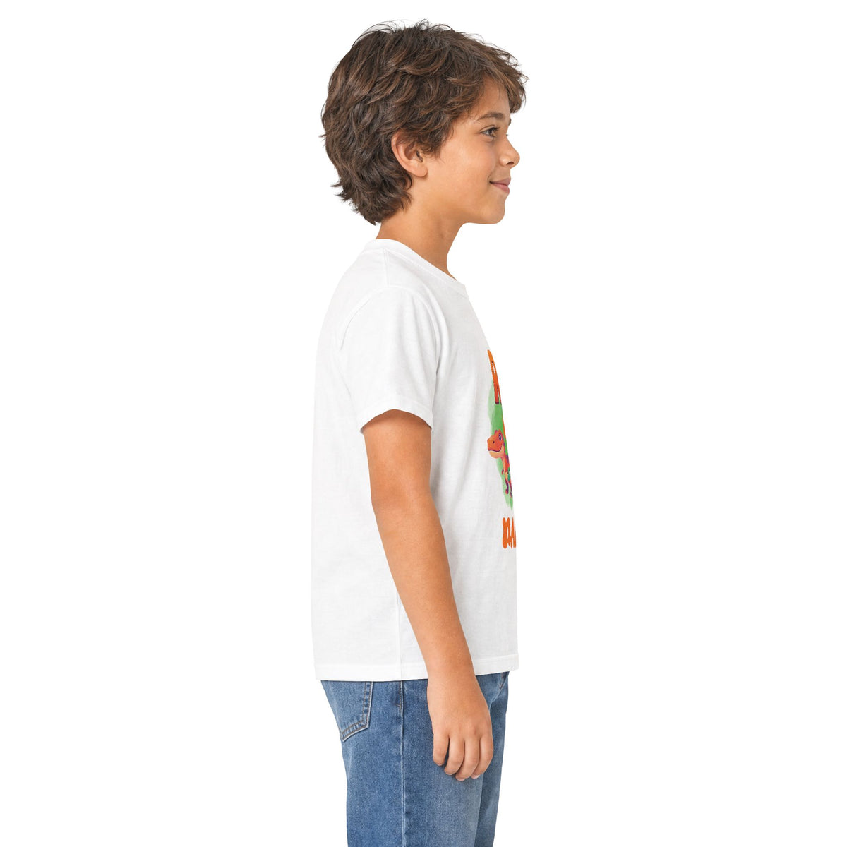 Kids Dinosaur 'Roar I'm 3' Personalized T‑Shirt