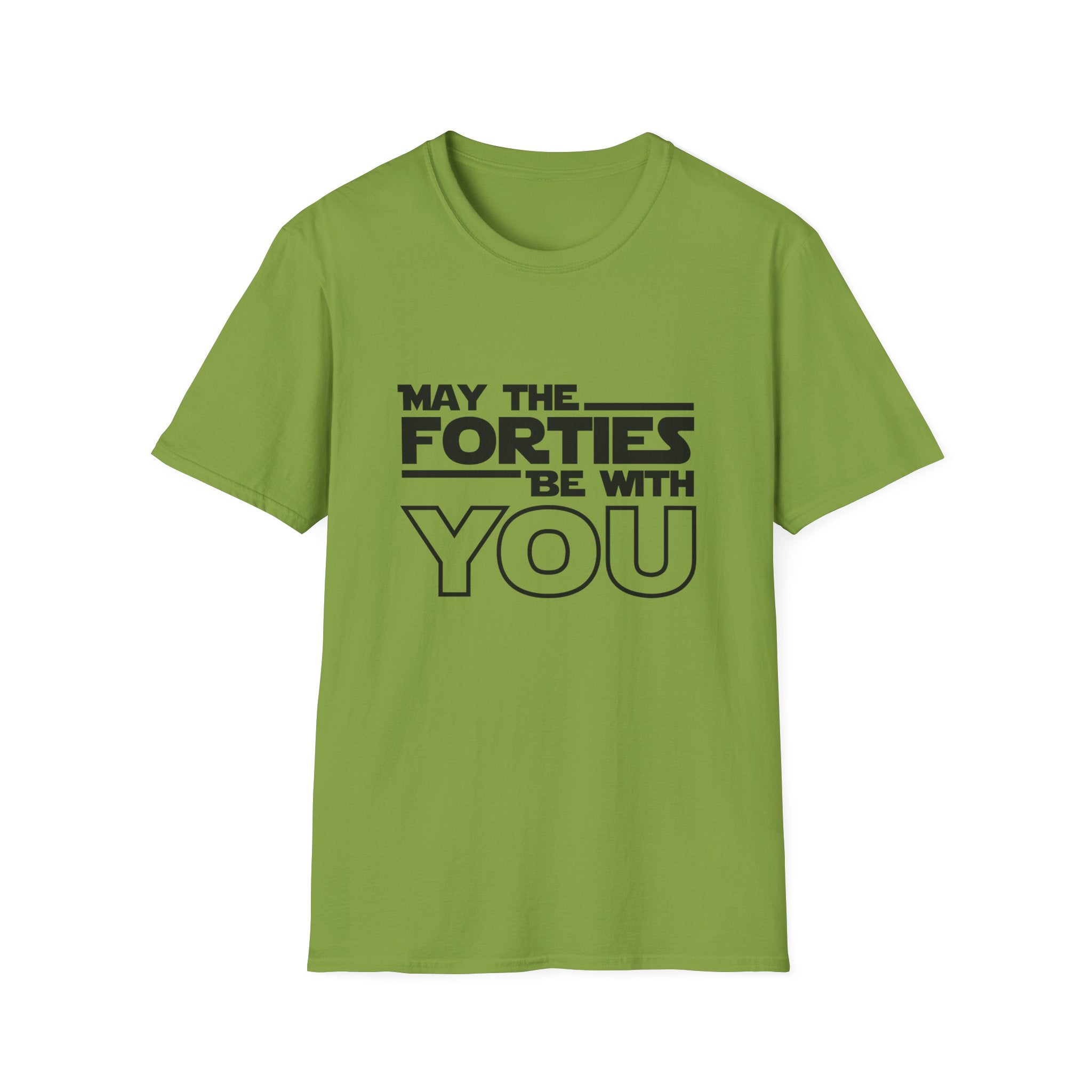 Forties Birthday Tee "May the Forties Be With You" 40th Birthday Shirt