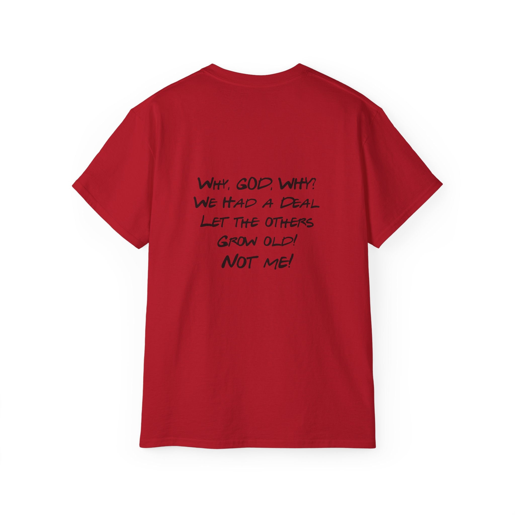 40th Birthday Tee "The One Where I Turn F.O.R.T.Y." Funny Friends-Inspired Shirt - Front & Back design