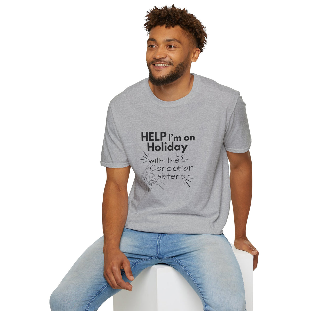 Help I'm on Holiday with the "NAME" Sisters T-Shirt