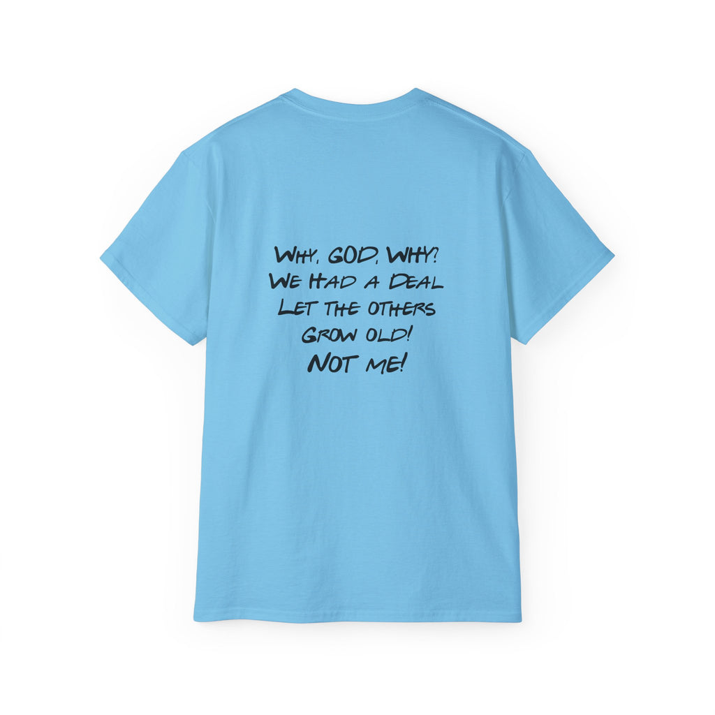 40th Birthday Tee "The One Where I Turn F.O.R.T.Y." Funny Friends-Inspired Shirt - Front & Back design