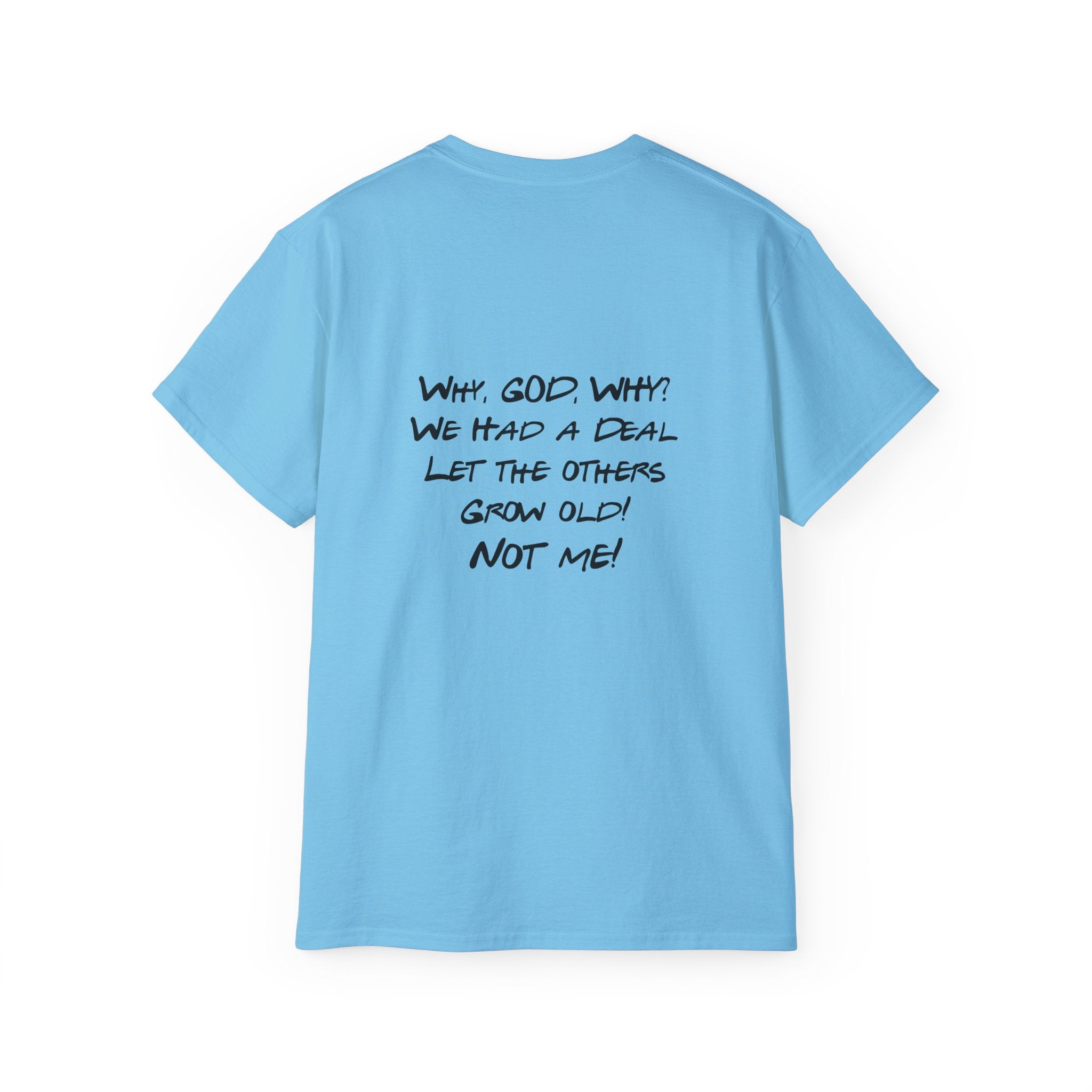 40th Birthday Tee "The One Where I Turn F.O.R.T.Y." Funny Friends-Inspired Shirt - Front & Back design