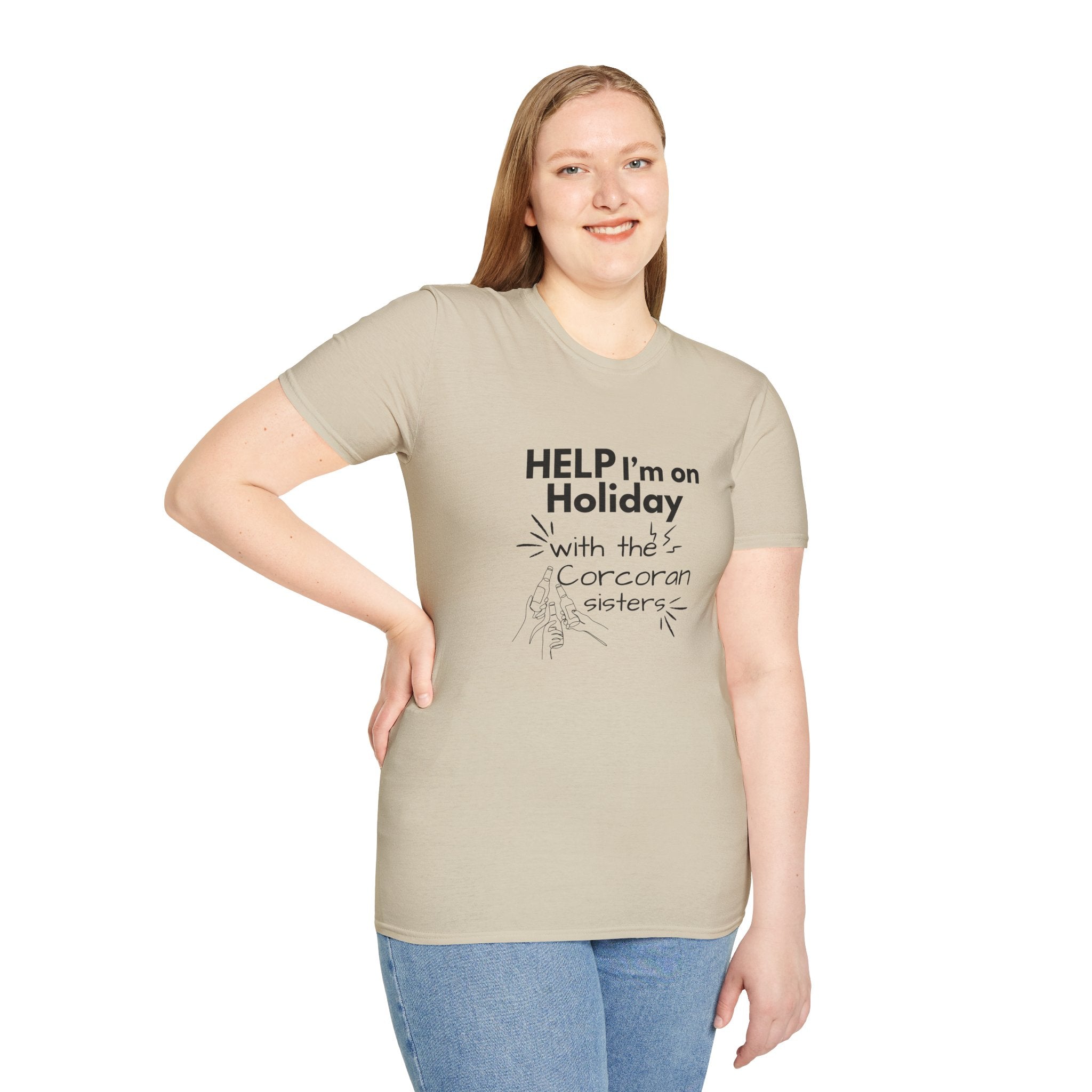 Help I'm on Holiday with the "NAME" Sisters T-Shirt