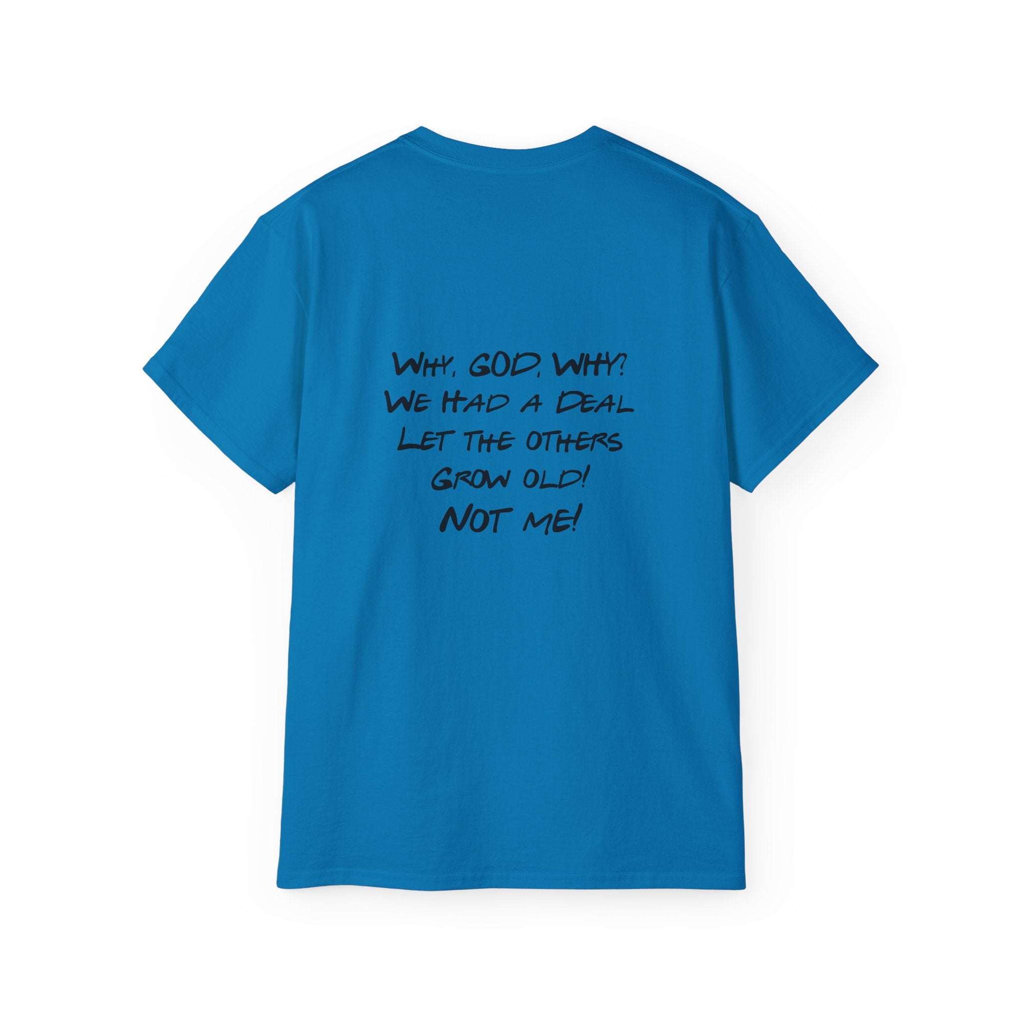 40th Birthday Tee "The One Where I Turn F.O.R.T.Y." Funny Friends-Inspired Shirt - Front & Back design