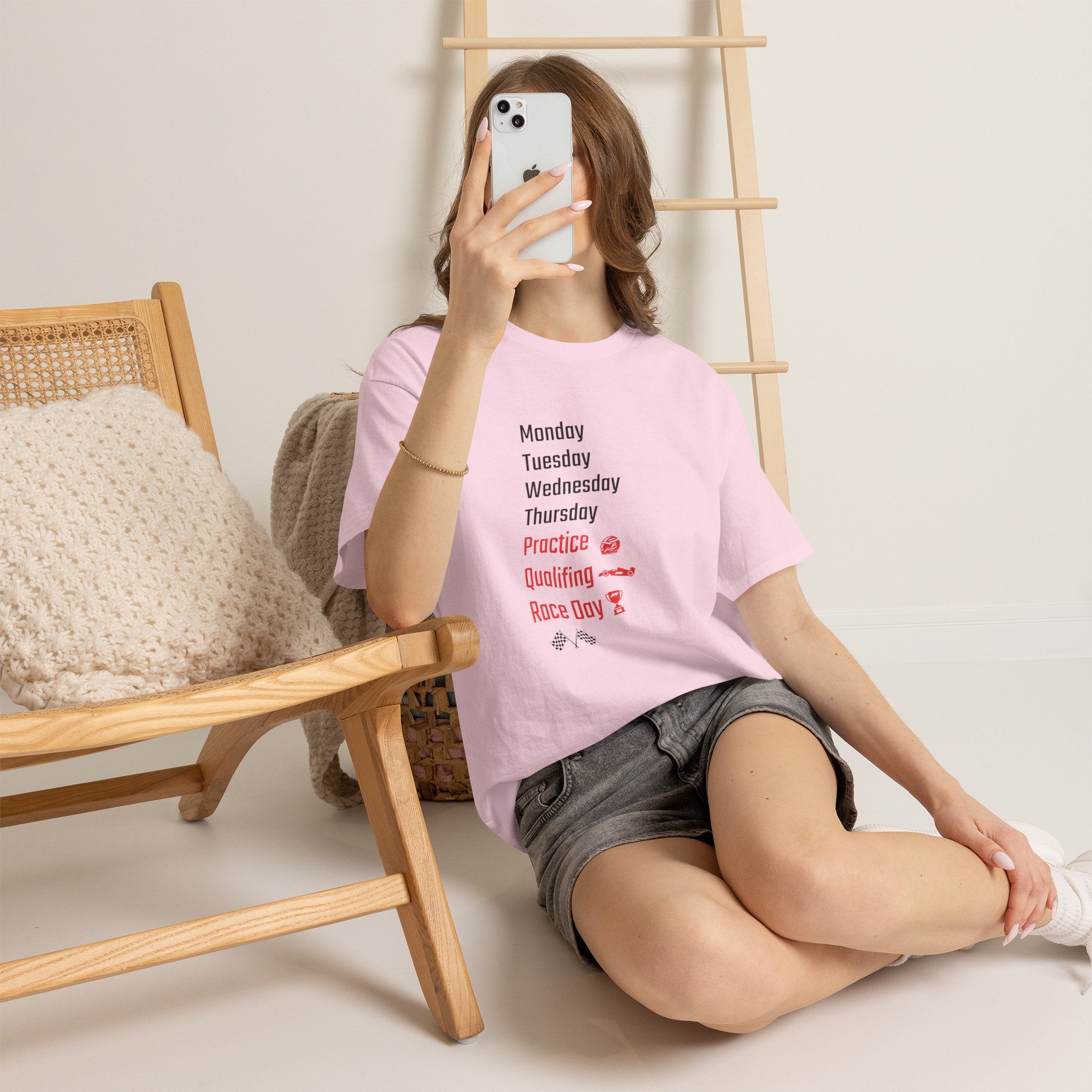 Race Week T‑Shirt, Monday to Race Day Motorsport Tee
