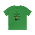 Personalised Wizard Girl Kids Tee, 'Wizard Girl Living in a Muggle World' Name T-Shirt