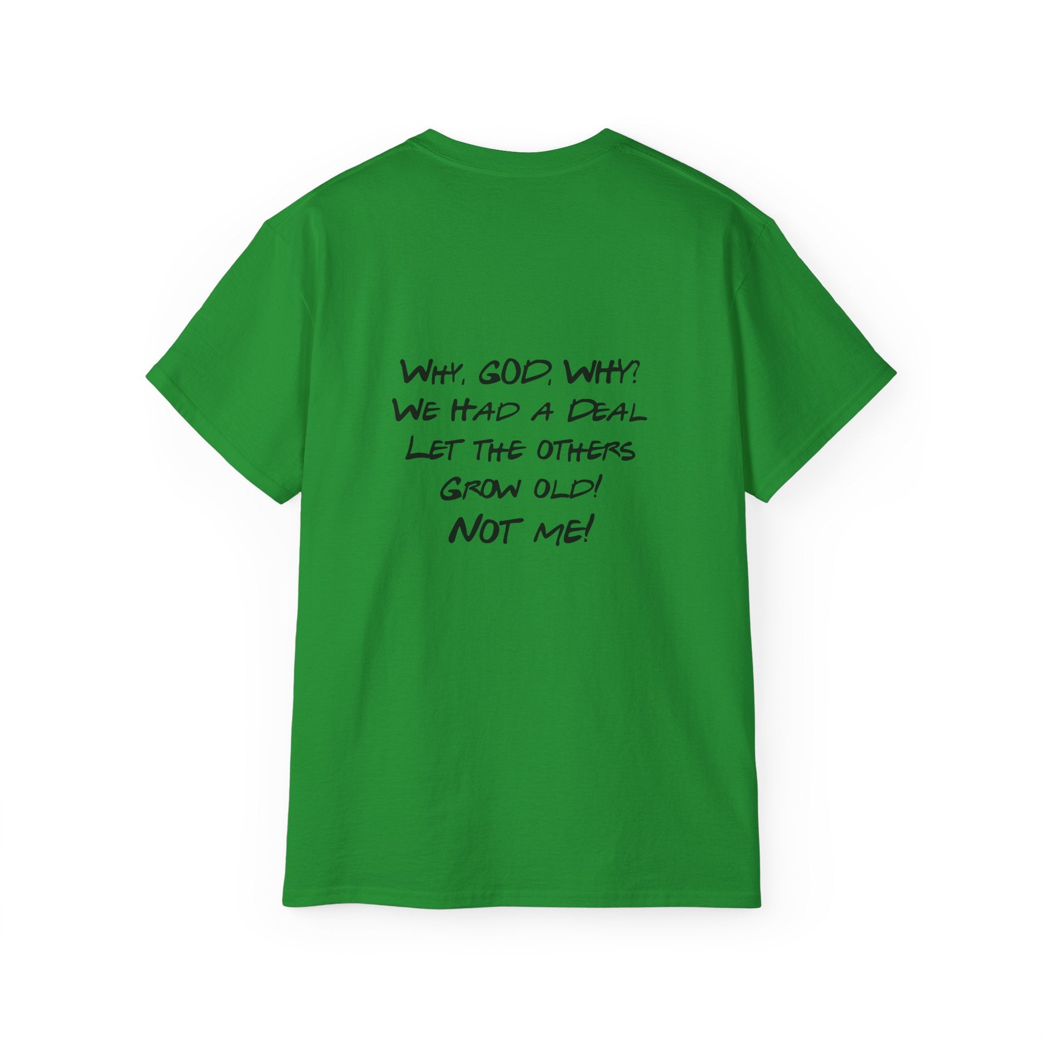 40th Birthday Tee "The One Where I Turn F.O.R.T.Y." Funny Friends-Inspired Shirt - Front & Back design
