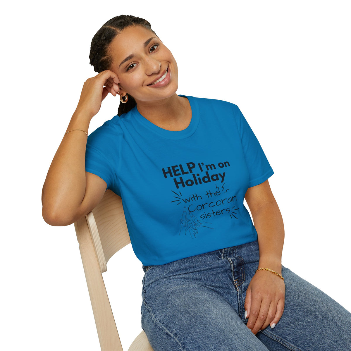 Help I'm on Holiday with the "NAME" Sisters T-Shirt