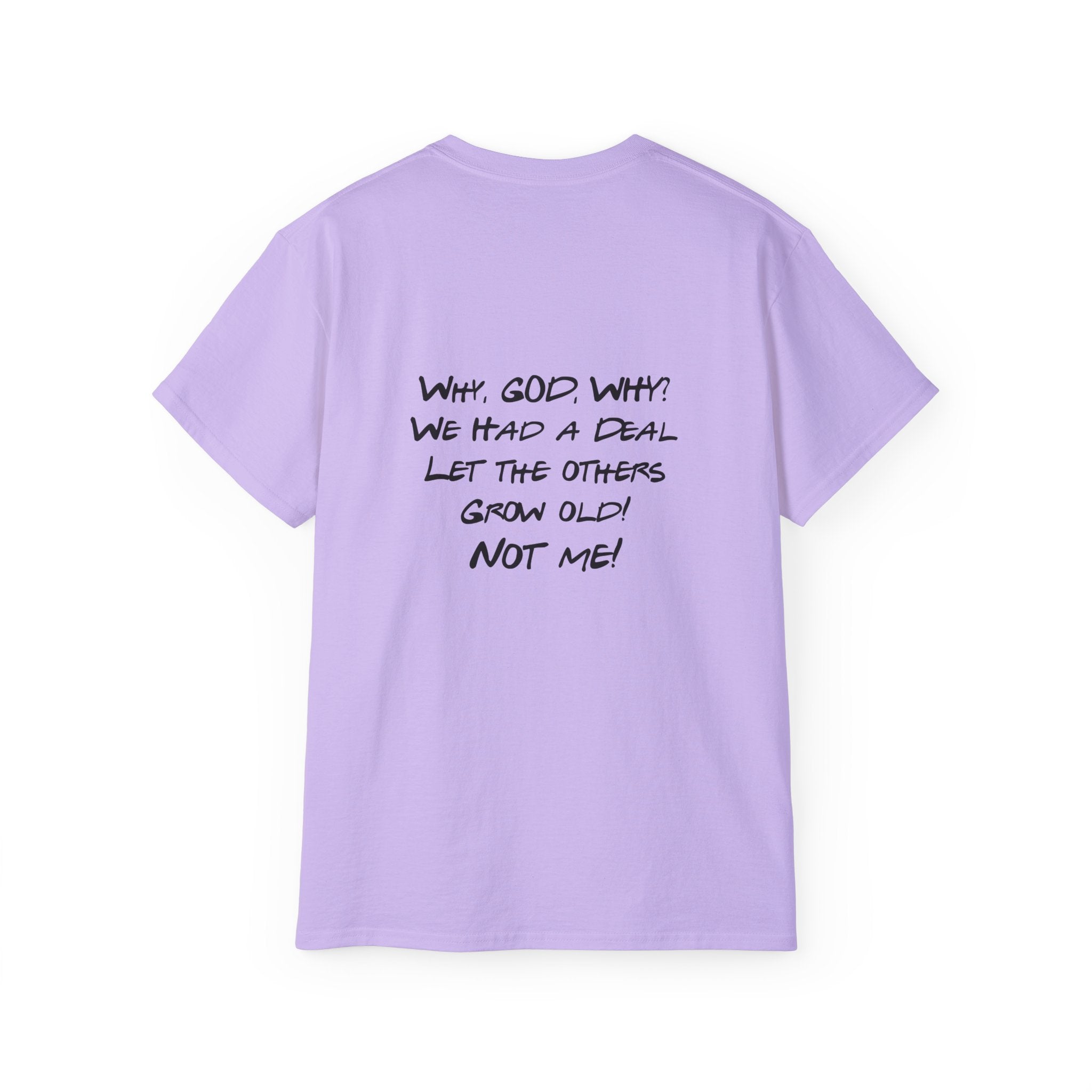 40th Birthday Tee "The One Where I Turn F.O.R.T.Y." Funny Friends-Inspired Shirt - Front & Back design