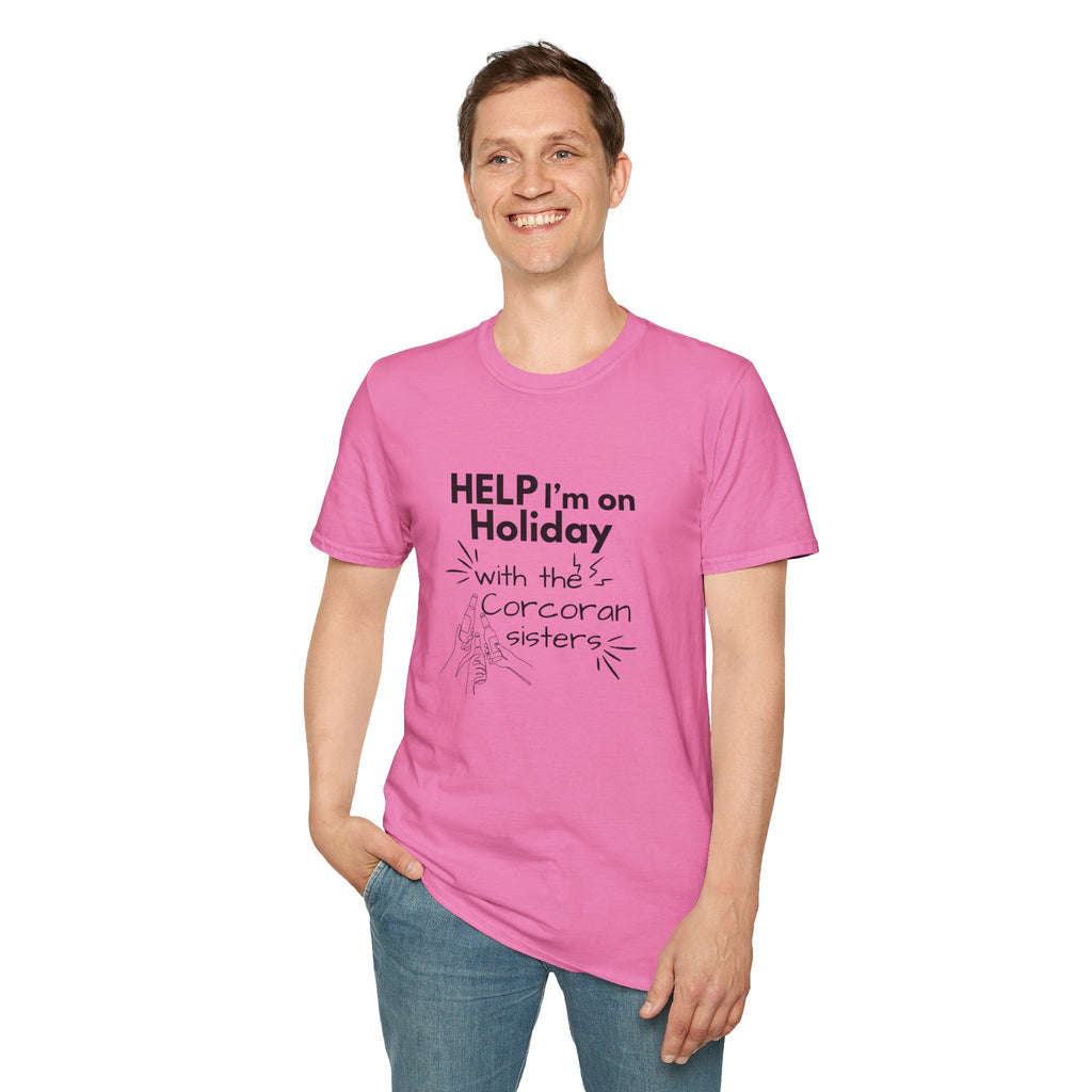 Help I'm on Holiday with the "NAME" Sisters T-Shirt