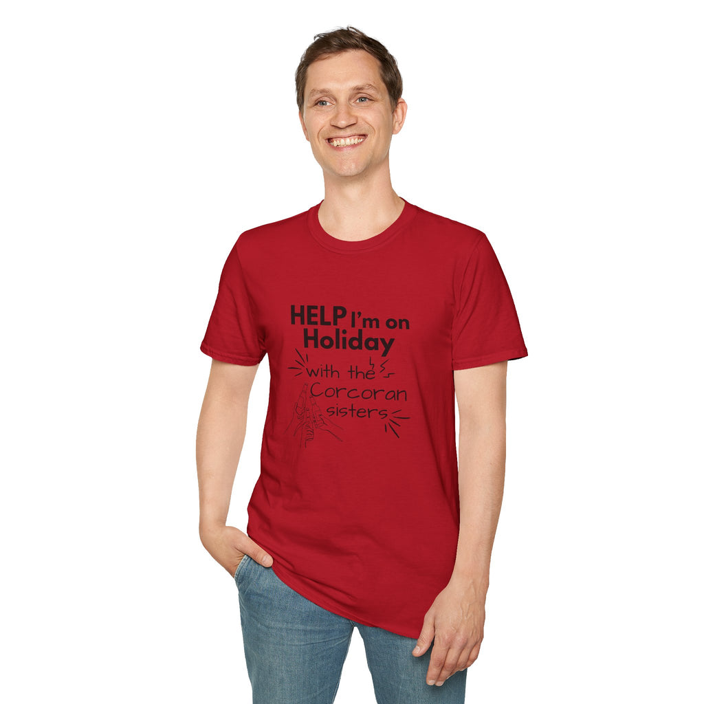 Help I'm on Holiday with the "NAME" Sisters T-Shirt