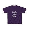 I Solemnly Swear It’s My Birthday Kids Tee, Personalised Name Option
