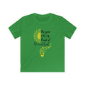 Kids Tee — "Be Your Own Kind of Beautiful" Sunflower & Butterfly Graphic
