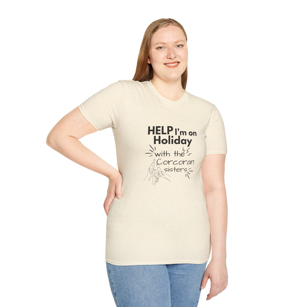 Help I'm on Holiday with the "NAME" Sisters T-Shirt