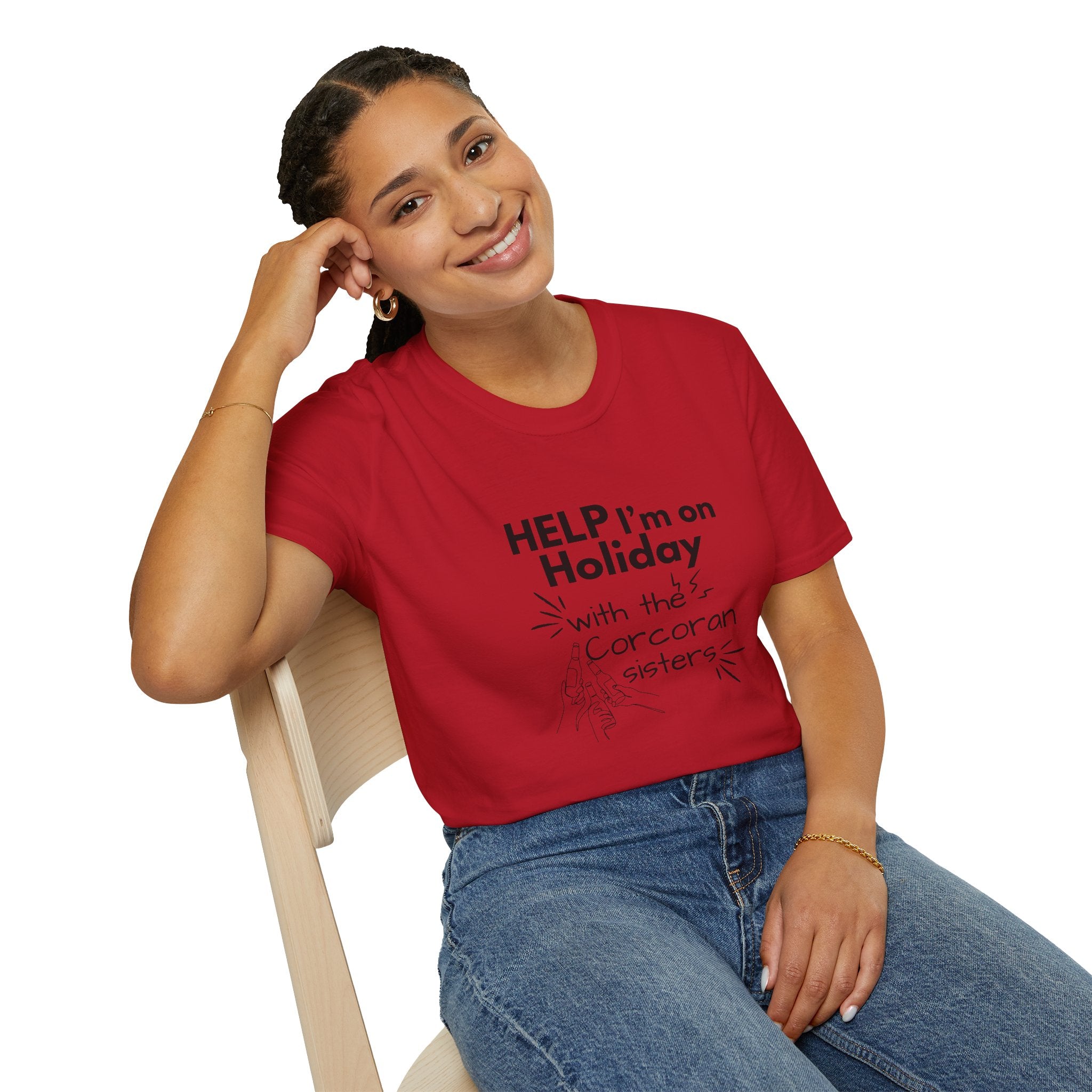 Help I'm on Holiday with the "NAME" Sisters T-Shirt