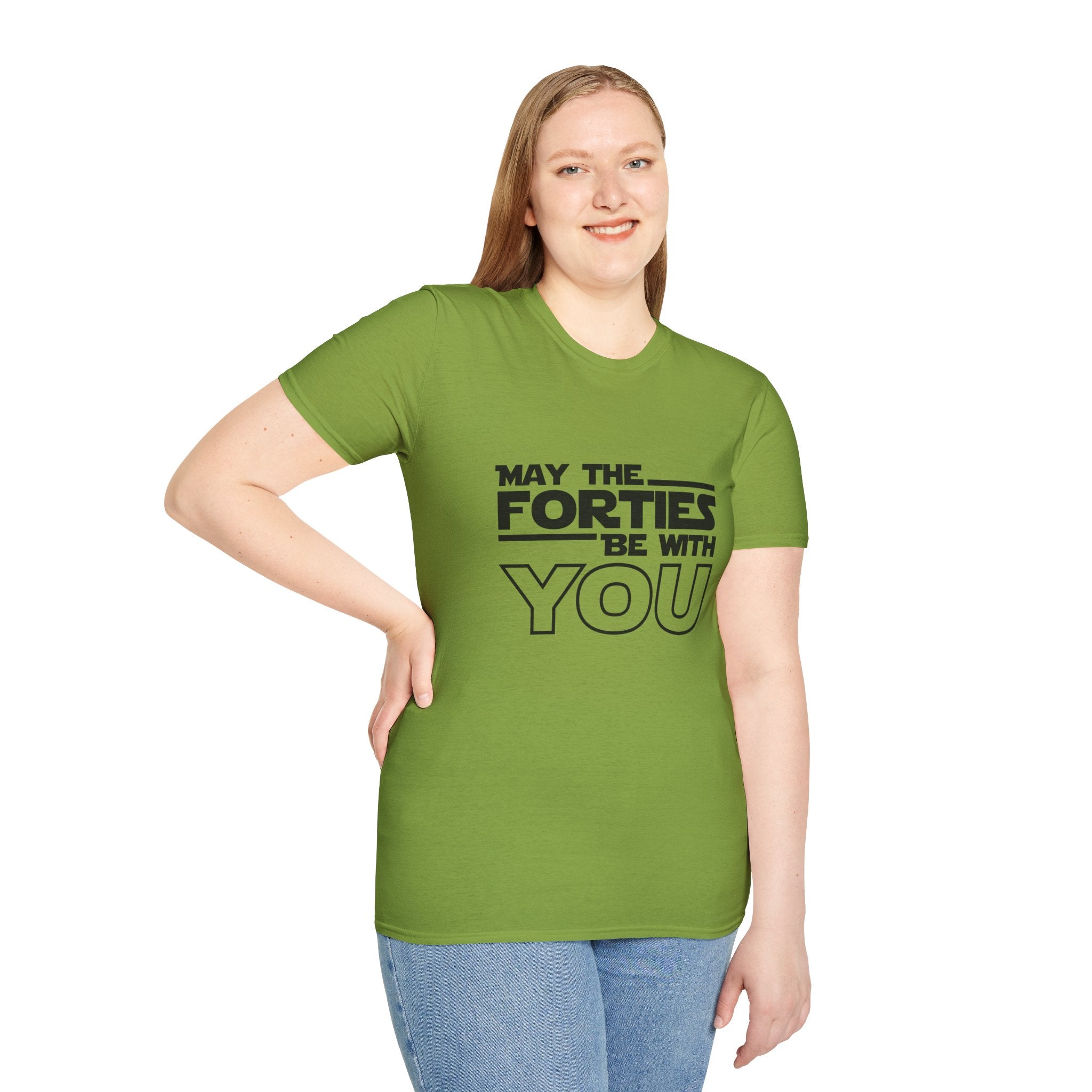 Forties Birthday Tee "May the Forties Be With You" 40th Birthday Shirt