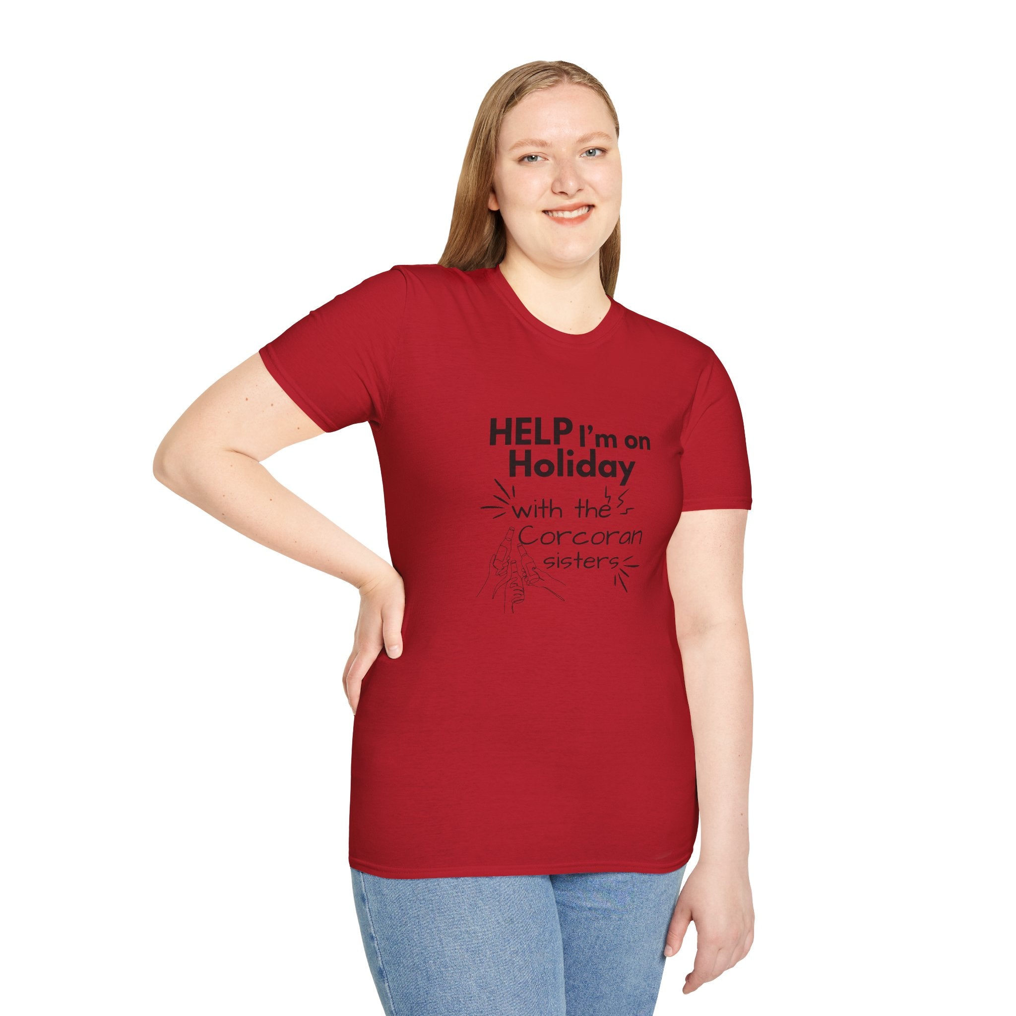 Help I'm on Holiday with the "NAME" Sisters T-Shirt