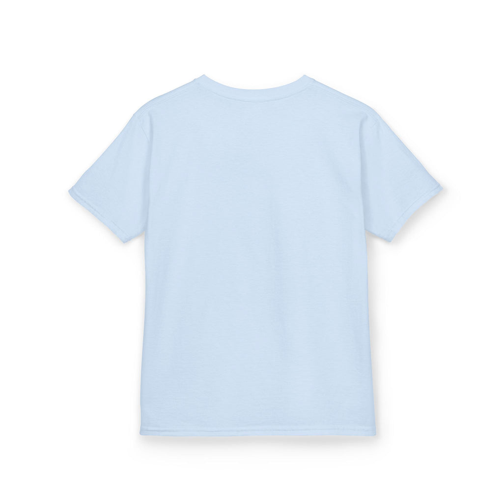 Personalised Kids Tee, "THREE REX" Birthday Dinosaur Shirt (Red Text)