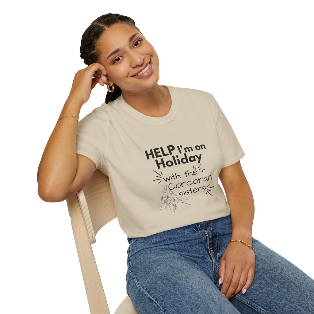 Help I'm on Holiday with the "NAME" Sisters T-Shirt