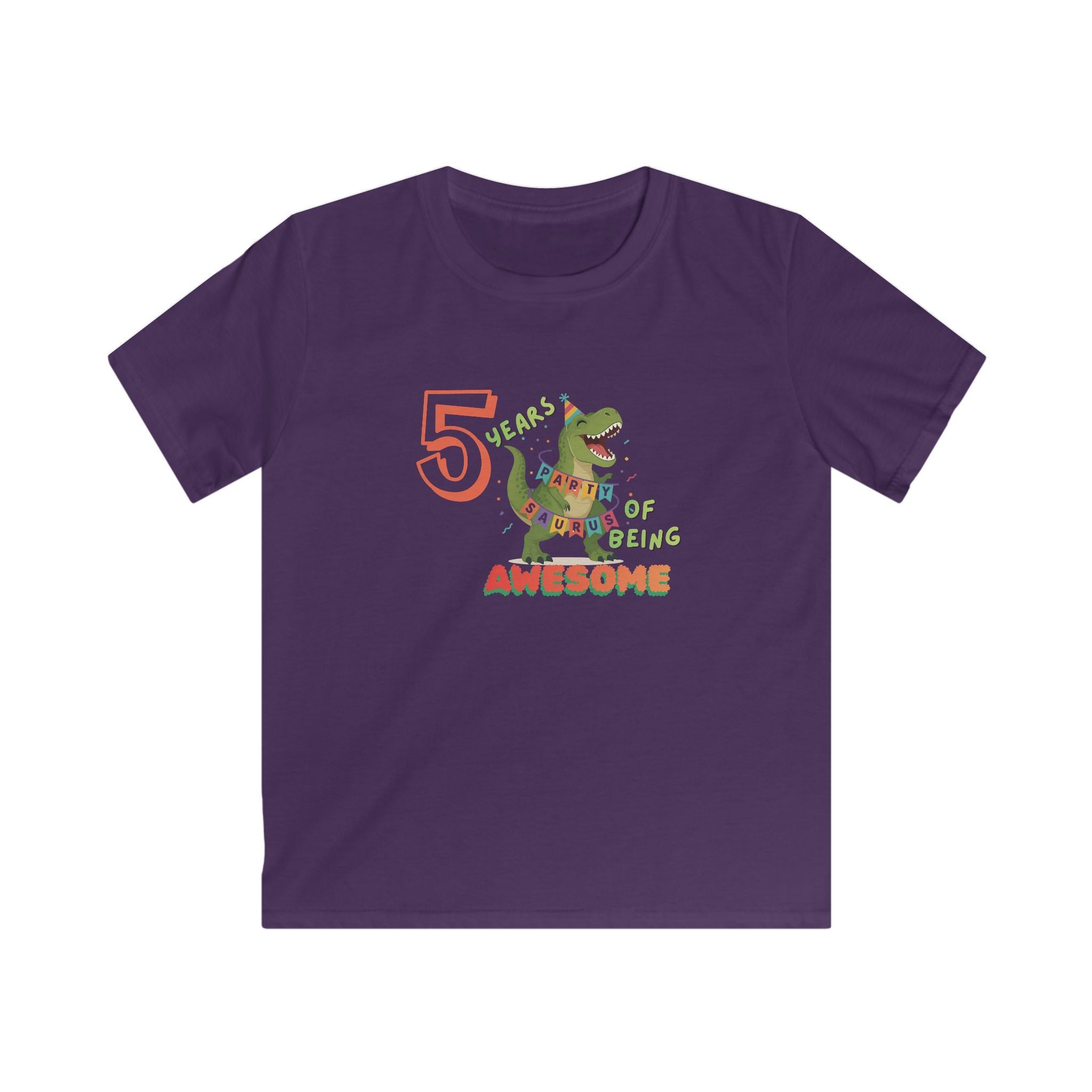 Personalised Birthday Tee, ages "1-100" Years of Being Awesome