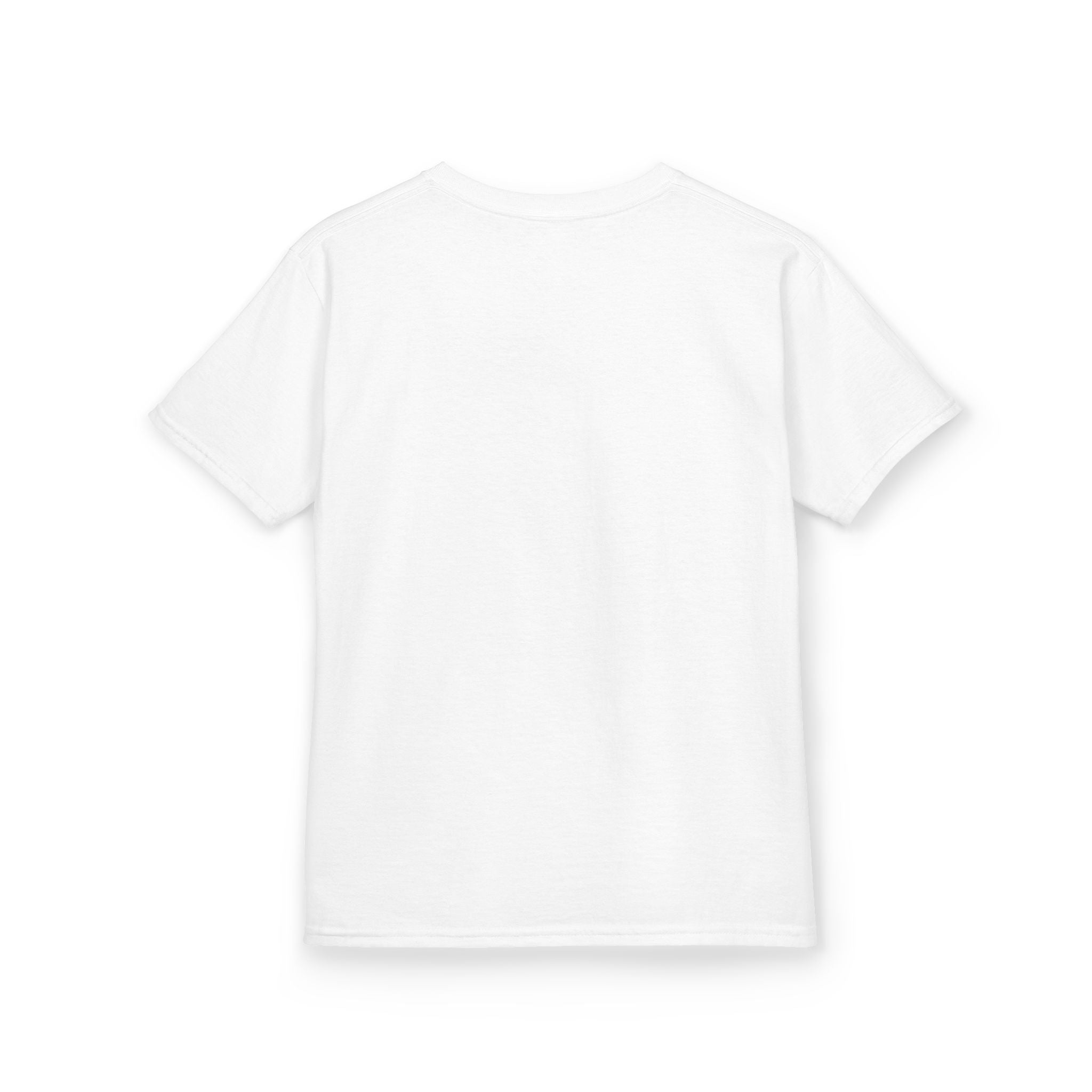 Personalised Kids Tee, "THREE REX" Birthday Dinosaur Shirt (Red Text)