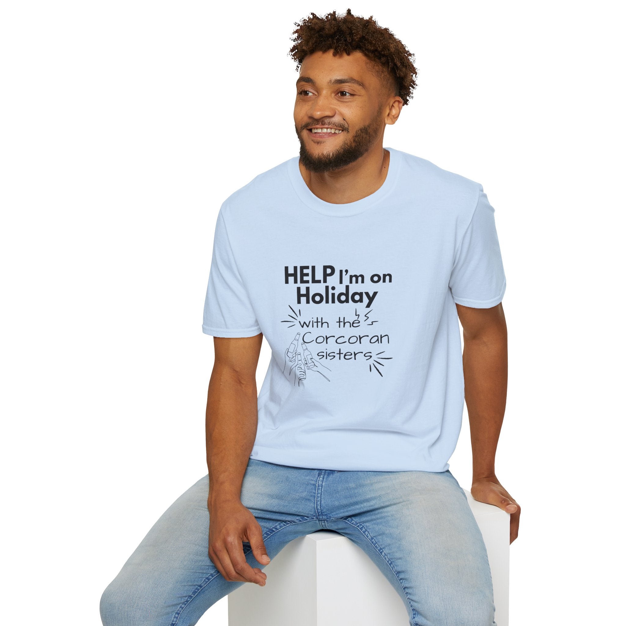 Help I'm on Holiday with the "NAME" Sisters T-Shirt