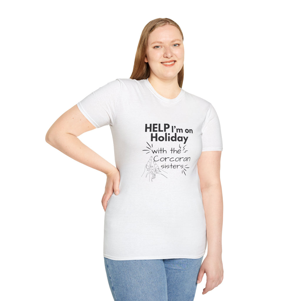 Help I'm on Holiday with the "NAME" Sisters T-Shirt