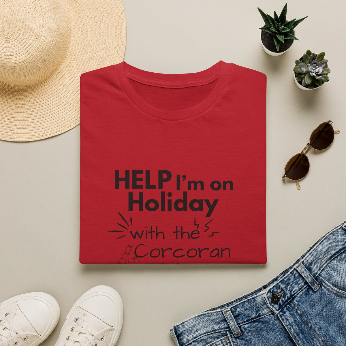 Help I'm on Holiday with the "NAME" Sisters T-Shirt