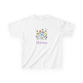 Wildflower Bouquet Kids Tee | Hand-drawn Flowers, Name