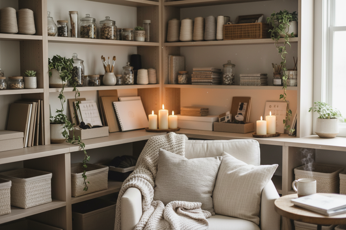 Cosy craft studio corner